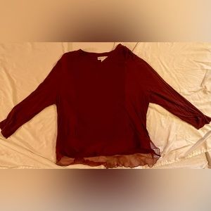 Womens long sleeve top